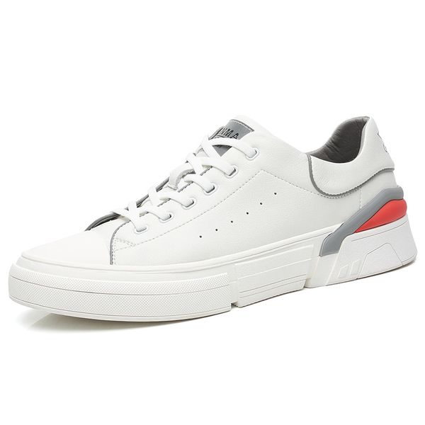20 new autumn new korean leather men's casual shoes white wild fashion casual low-cut breathable sneakers, Black
20 new autumn new korean leather men's casual shoes white wild fashion casual low-cut breathable sneakers, Black