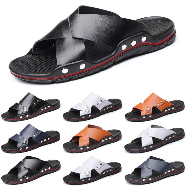 luxury men slides slippers mens fashion sandals black white leather slide slipper flat size 40-46
luxury men slides slippers mens fashion sandals black white leather slide slipper flat size 40-46