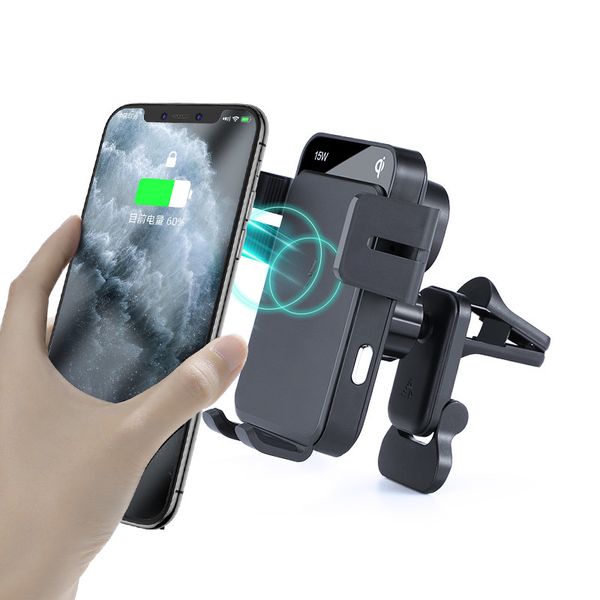 china wholesale 360 automatic 15w qi standard electric fast charger air vent cell phone mount super wireless car charging holder
china wholesale 360 automatic 15w qi standard electric fast charger air vent cell phone mount super wireless car charging holder