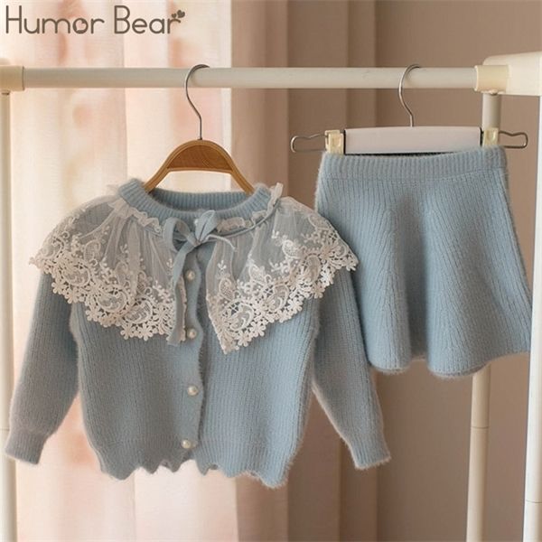 humor bear 2019 autumn winter children's sweater set girls' lace solid color long sweater +short skirt 2pcs girls clothes suit q12, Gray
humor bear 2019 autumn winter children's sweater set girls' lace solid color long sweater +short skirt 2pcs girls clothes suit q12, Gray