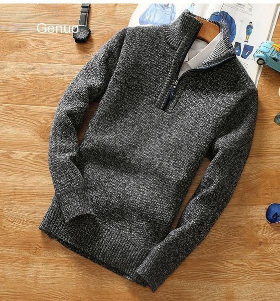 men's sweaters winter men's fleece thicker sweater half zipper turtleneck warm pullover quality male slim knitted wool for spring1, White;black
men's sweaters winter men's fleece thicker sweater half zipper turtleneck warm pullover quality male slim knitted wool for spring1, White;black