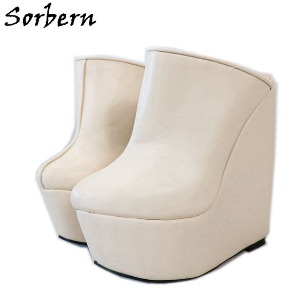 sorbern beige matt women mules pump shoes wedges high heel 18cm thick platform closed toe female comfortable mules retro heels, Black
sorbern beige matt women mules pump shoes wedges high heel 18cm thick platform closed toe female comfortable mules retro heels, Black