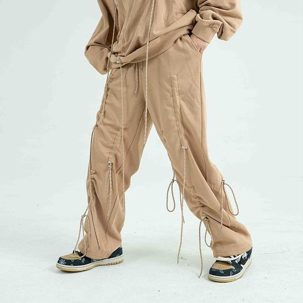 high street drawstring draped casual sweatpants men and women joggers wide leg oversize trousers hip hop baggy track pants, Black
high street drawstring draped casual sweatpants men and women joggers wide leg oversize trousers hip hop baggy track pants, Black