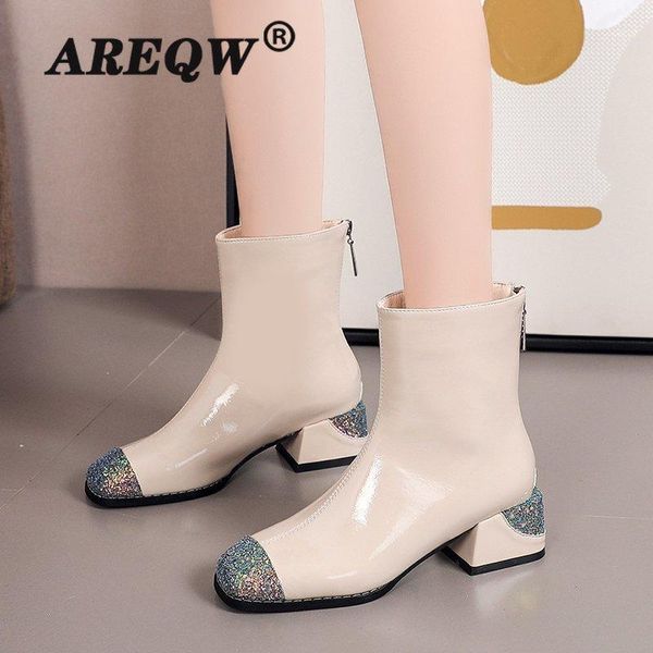 2020 autumn winter shoes women boots casual woman ankle boots fashion brand female footwear square1, Black
2020 autumn winter shoes women boots casual woman ankle boots fashion brand female footwear square1, Black