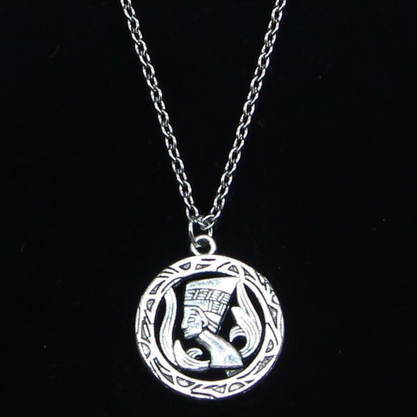 20pcs new fashion necklace 22mm egyptian queen nefertiti pendants short long women men colar gift jewelry choker 201013, Silver
20pcs new fashion necklace 22mm egyptian queen nefertiti pendants short long women men colar gift jewelry choker 201013, Silver