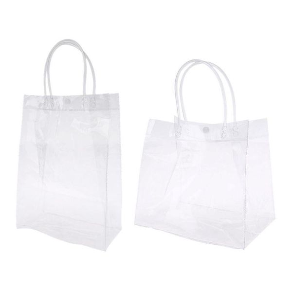 gift wrap clear tote bag pvc transparant handbag with handle snap wedding party favors makeup packaging bags
gift wrap clear tote bag pvc transparant handbag with handle snap wedding party favors makeup packaging bags