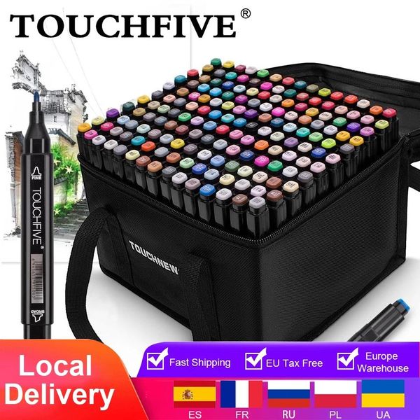 touchfive markers 12 36 48 80 168 colors dual tips alcohol graphic sketching markers pen for bookmark manga drawing art supplies h bbynqi, Black;red
touchfive markers 12 36 48 80 168 colors dual tips alcohol graphic sketching markers pen for bookmark manga drawing art supplies h bbynqi, Black;red
