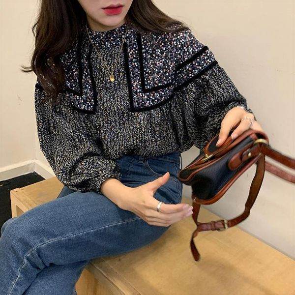 lantern long sleeve floral blouse women spring 2020 elegante korean vintage fashion mujer blusa negra camisa femenina tunik, White
lantern long sleeve floral blouse women spring 2020 elegante korean vintage fashion mujer blusa negra camisa femenina tunik, White