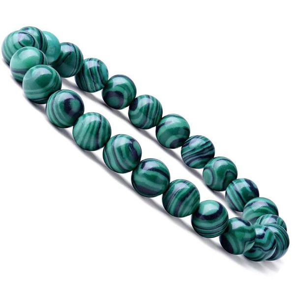 beaded, strands xionghang 8mm bead bracelet summer style jewelry simple natural malachite stone elastic for men women, Black
beaded, strands xionghang 8mm bead bracelet summer style jewelry simple natural malachite stone elastic for men women, Black