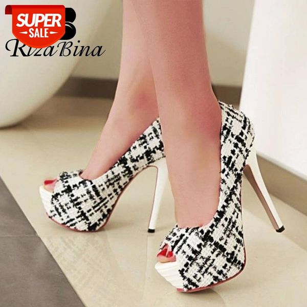 rizabina women pumps shoes designer fashion peep toe fancy cloth shoes women high heels platform casual footwear size 32-43 #4g3b
rizabina women pumps shoes designer fashion peep toe fancy cloth shoes women high heels platform casual footwear size 32-43 #4g3b