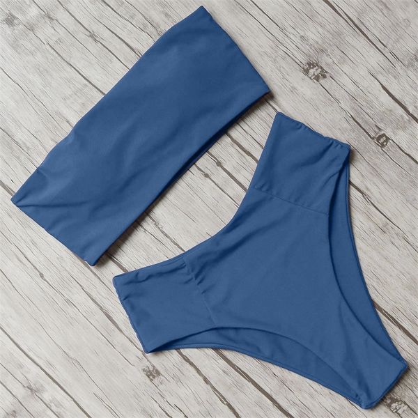 high waist swimsuit women push up beachwear bandeau bathing suit summer swimwear women maillot de bain femme bikini y200319, White;black
high waist swimsuit women push up beachwear bandeau bathing suit summer swimwear women maillot de bain femme bikini y200319, White;black