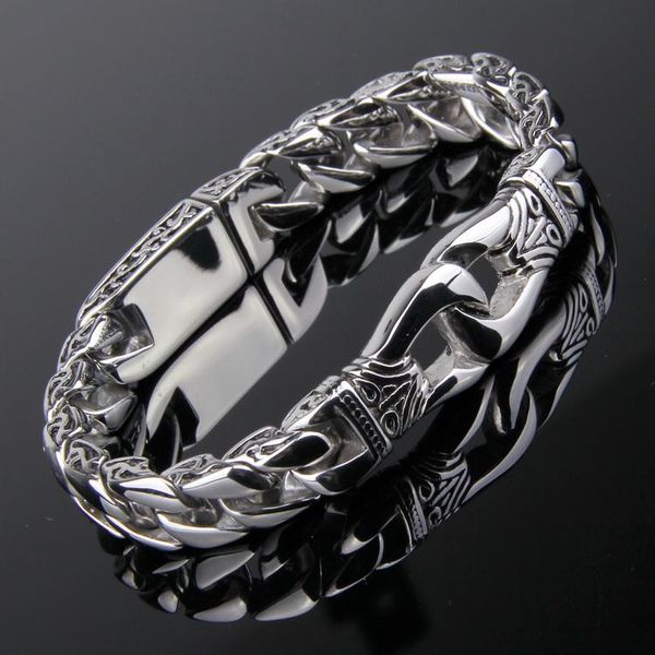 8.26''/ 8.66'' choose 60g weight vintage jewelry stainless steel 11mm wide 6mm thick link chain bracelet mens bangle, Black
8.26''/ 8.66'' choose 60g weight vintage jewelry stainless steel 11mm wide 6mm thick link chain bracelet mens bangle, Black