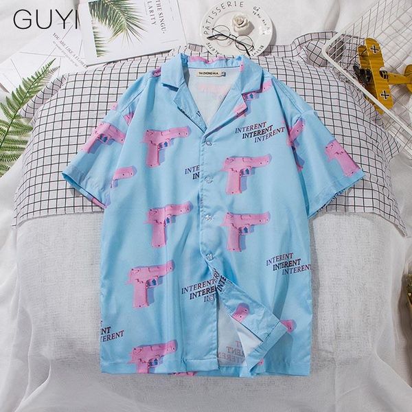 blue pink toy gun full print shirt men short sleeve loose cute cartoon blouse casual holiday board vacation shirts regular, White;black
blue pink toy gun full print shirt men short sleeve loose cute cartoon blouse casual holiday board vacation shirts regular, White;black