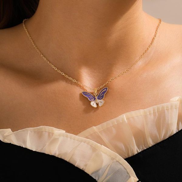 brling new 2020 fashion ins vintage chain pendant choker simple color butterfly sweet fresh necklace for women girls gifts party, Golden;silver
brling new 2020 fashion ins vintage chain pendant choker simple color butterfly sweet fresh necklace for women girls gifts party, Golden;silver