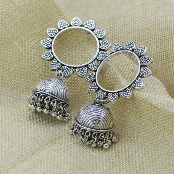 gypsy vintage gold metal sunflower drop earrings for women bohemian jhumka jewelry bells tassel drop earring, Silver
gypsy vintage gold metal sunflower drop earrings for women bohemian jhumka jewelry bells tassel drop earring, Silver