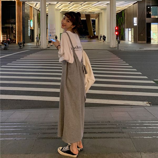 2021 new mori female series will see skinny casual off the knee slingsdivision draw polyester string dressed women's fashion w62w, Black;gray
2021 new mori female series will see skinny casual off the knee slingsdivision draw polyester string dressed women's fashion w62w, Black;gray