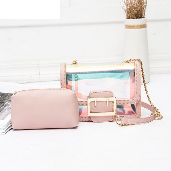 fashion creative laser transparent package crossbody handbag chain shoulder bag laser jelly tote pvc beach bag female, Black;red
fashion creative laser transparent package crossbody handbag chain shoulder bag laser jelly tote pvc beach bag female, Black;red