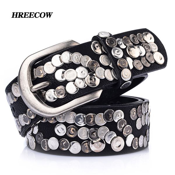 genuine leather woman metal plate punk belt female wide cowhide hiphop rock rivet strap cinto men ceinture black cx200716, Black;brown
genuine leather woman metal plate punk belt female wide cowhide hiphop rock rivet strap cinto men ceinture black cx200716, Black;brown