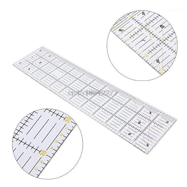 1pc diy quilting sewing patchwork ruler cutting tool thick transparent 30/45/60cm m15 dropshipping1, Black
1pc diy quilting sewing patchwork ruler cutting tool thick transparent 30/45/60cm m15 dropshipping1, Black