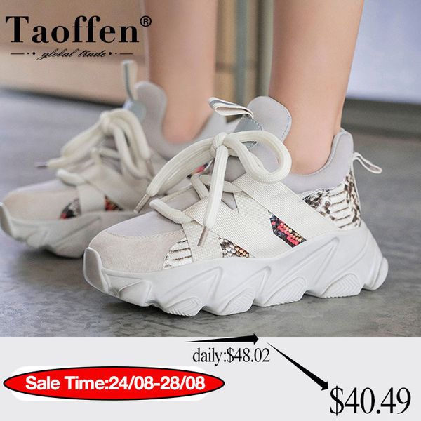 taoffen real leather women vulcanized shoes snakeskin print patchwork sneakers for women cushion casual footwear size 35-42 lj200824, Black
taoffen real leather women vulcanized shoes snakeskin print patchwork sneakers for women cushion casual footwear size 35-42 lj200824, Black