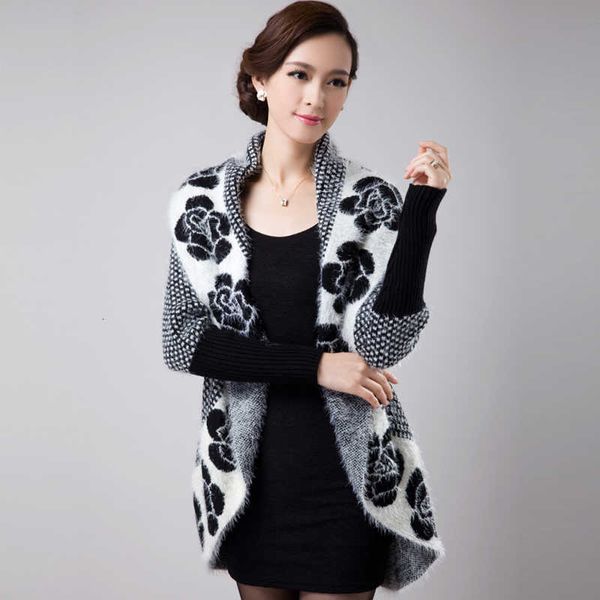 new autumn spring women sweater cardigans casual warm female knitted sweater flower cardigan sweater lady y190830, White;black
new autumn spring women sweater cardigans casual warm female knitted sweater flower cardigan sweater lady y190830, White;black
