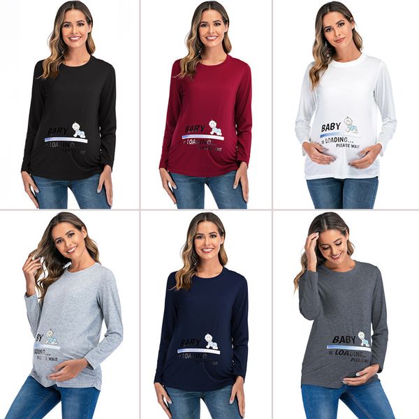 2020 funny baby is loading maternity belly t shirt clothes long sleeve t-shirt clothes for pregnant women pregnancy tees lj201120, White
2020 funny baby is loading maternity belly t shirt clothes long sleeve t-shirt clothes for pregnant women pregnancy tees lj201120, White