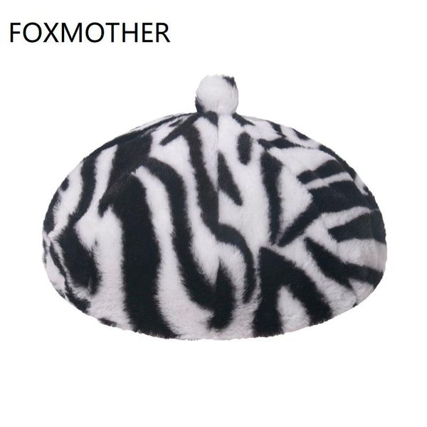 foxmother new fashion winter warm gorros white faux fur berret femme zebra berets hats caps women chapeaux femme, Blue;gray
foxmother new fashion winter warm gorros white faux fur berret femme zebra berets hats caps women chapeaux femme, Blue;gray