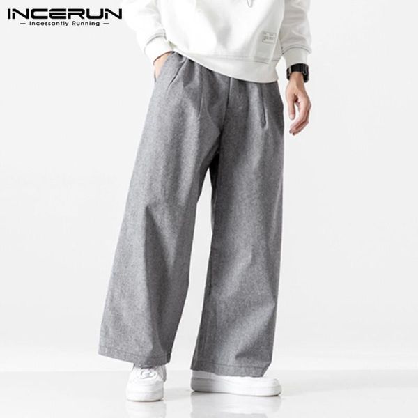 men zipper loose trousers incerun leisure solid color pants autumn pockets wide leg trousers vintage breathable mens pants sxl1, Black
men zipper loose trousers incerun leisure solid color pants autumn pockets wide leg trousers vintage breathable mens pants sxl1, Black