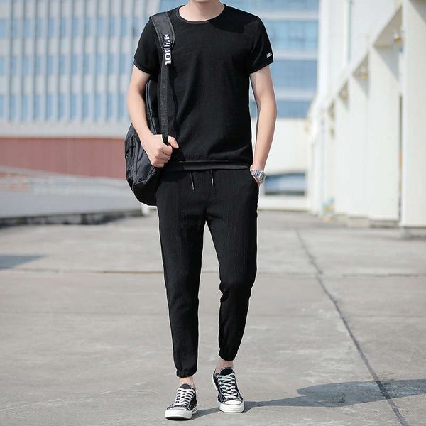 men's casual brand summer 2020 new sports handsome korean fashion two piece suit teenagers, Gray
men's casual brand summer 2020 new sports handsome korean fashion two piece suit teenagers, Gray