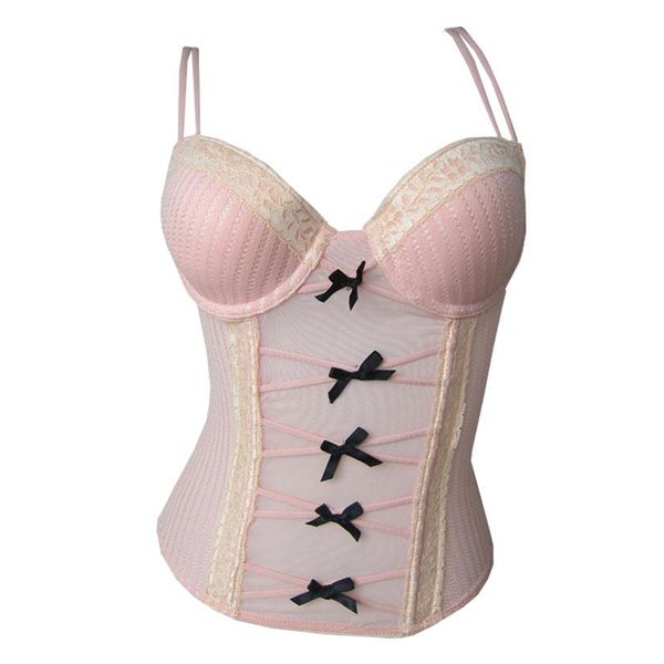 bustiers & corsets corset waist trainer pink color and 34a 34b 36b bustier with bow women overbust corselet, Black;white
bustiers & corsets corset waist trainer pink color and 34a 34b 36b bustier with bow women overbust corselet, Black;white