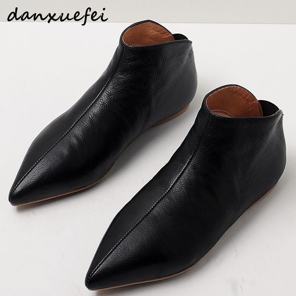 women's genuine leather elastic slip-on ballet flats mules brand designer pointed toe leisure soft comfortable ballerinas shoes c1120, Black
women's genuine leather elastic slip-on ballet flats mules brand designer pointed toe leisure soft comfortable ballerinas shoes c1120, Black