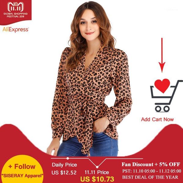 new 2018 fashion v neck leopard blouse ladies tunic with sashes autumn long sleeve cotton blouses for ladies chemise femme1, White
new 2018 fashion v neck leopard blouse ladies tunic with sashes autumn long sleeve cotton blouses for ladies chemise femme1, White