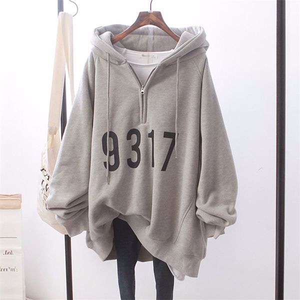 hoodie women spring and autumn thin new korean version ins trendy lazy loose large size bf boyfriend zipper pullover tide 201202, Black
hoodie women spring and autumn thin new korean version ins trendy lazy loose large size bf boyfriend zipper pullover tide 201202, Black