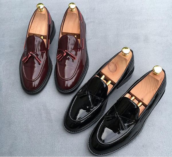 dress shoes men slip on bowtie genuine patent leather summer moccasins smart casual vintage shallow flats loafers1, Black
dress shoes men slip on bowtie genuine patent leather summer moccasins smart casual vintage shallow flats loafers1, Black