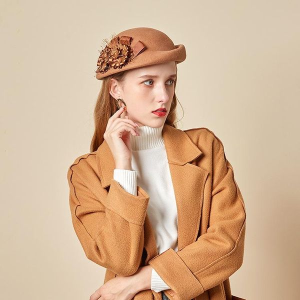 autumn and winter fashion beret european and american retro woolen hat elegant flower curling sombreros de mujer gorros invierno, Blue;gray
autumn and winter fashion beret european and american retro woolen hat elegant flower curling sombreros de mujer gorros invierno, Blue;gray