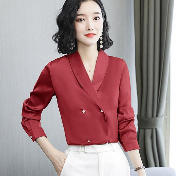 korean silk women blouses women long sleeve shirts woman sain silk blouse plus size blusas mujer de moda 2020 verano shirt, White
korean silk women blouses women long sleeve shirts woman sain silk blouse plus size blusas mujer de moda 2020 verano shirt, White