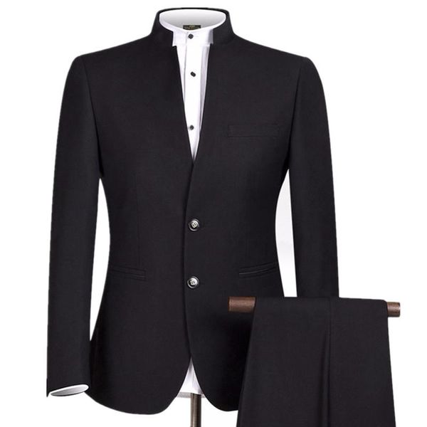 men's suit set chinese corset classic suit jacket business design customized + pants, White;black
men's suit set chinese corset classic suit jacket business design customized + pants, White;black