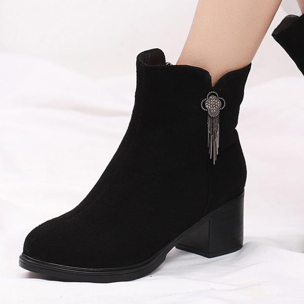 boots matte leather tassel fashion women shoes autumn thick with high heel winter warm snow women1, Black
boots matte leather tassel fashion women shoes autumn thick with high heel winter warm snow women1, Black