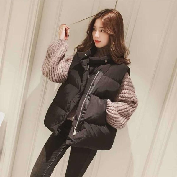 2021 new cotton vest women winter short down cotton warm vest loose thick women's brand fashion jacket ins sale, Black;white
2021 new cotton vest women winter short down cotton warm vest loose thick women's brand fashion jacket ins sale, Black;white