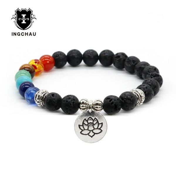 charm bracelets tibetan buddhism lava rock stone lotus men healing balance reiki 7 chakra bracelet buddha jewelry for women bd-11, Golden;silver
charm bracelets tibetan buddhism lava rock stone lotus men healing balance reiki 7 chakra bracelet buddha jewelry for women bd-11, Golden;silver