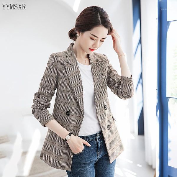 elegant ladies' business attire 2020 spring and autumn casual checked women's blazer fashion retro feminine jacket suit female1, White;black
elegant ladies' business attire 2020 spring and autumn casual checked women's blazer fashion retro feminine jacket suit female1, White;black