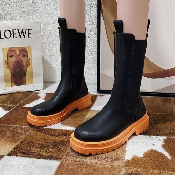 boots 2021 leather women brand fall winter warm short platform shoes waterproof water non-slip mid-calf botas mujer, Black
boots 2021 leather women brand fall winter warm short platform shoes waterproof water non-slip mid-calf botas mujer, Black