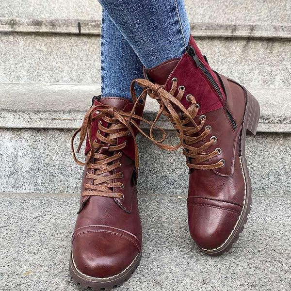boots large size 43 winter warm lady shoes european american round toe square heel women's solid color lace-up mid-top, Black
boots large size 43 winter warm lady shoes european american round toe square heel women's solid color lace-up mid-top, Black