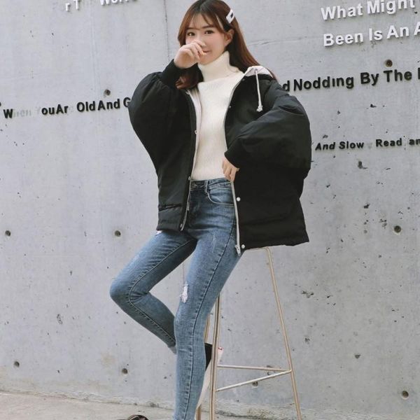 kpop padded down coat bat sleeve loose women white down coats 2020 new arrival hit color thick warm winter coat outerwear, Black
kpop padded down coat bat sleeve loose women white down coats 2020 new arrival hit color thick warm winter coat outerwear, Black