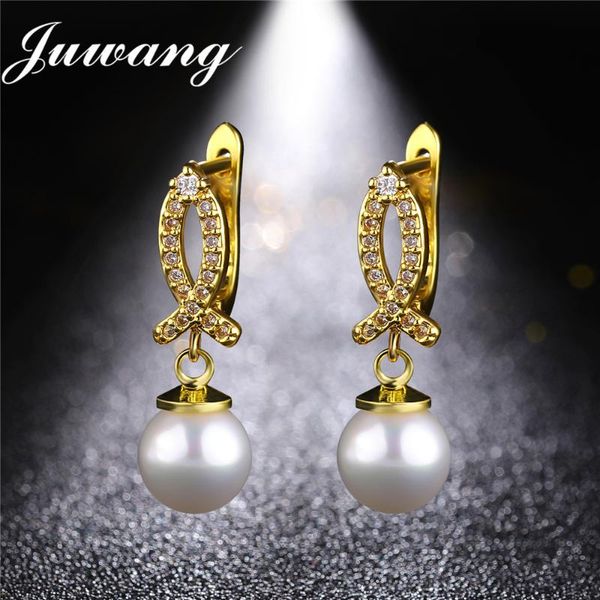 juwang 2020 new imitation pearl cz drop earrings for women fashion long crystal wedding gold sliver color jewelry gift brincos, Silver
juwang 2020 new imitation pearl cz drop earrings for women fashion long crystal wedding gold sliver color jewelry gift brincos, Silver