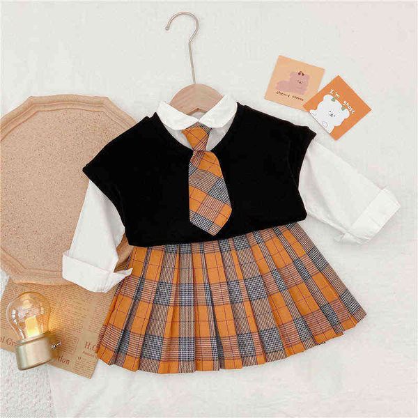 3pcs girls clothing suit sets spring winter fashion casual and pants suit 2-7y sollid fashion children kids outfits g220310, White
3pcs girls clothing suit sets spring winter fashion casual and pants suit 2-7y sollid fashion children kids outfits g220310, White