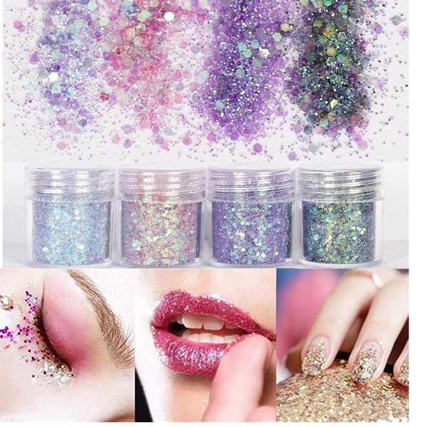 nail glitter 4pot/set flake chunky powder colorful eyeshadow tattoo body face make-up mixed paillette art, Silver;gold
nail glitter 4pot/set flake chunky powder colorful eyeshadow tattoo body face make-up mixed paillette art, Silver;gold