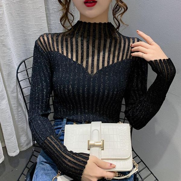 women's sweaters half turtleneck pullover vintage drilling knit korean fashion women bright silk 20 fall winter two options sweater, White;black
women's sweaters half turtleneck pullover vintage drilling knit korean fashion women bright silk 20 fall winter two options sweater, White;black