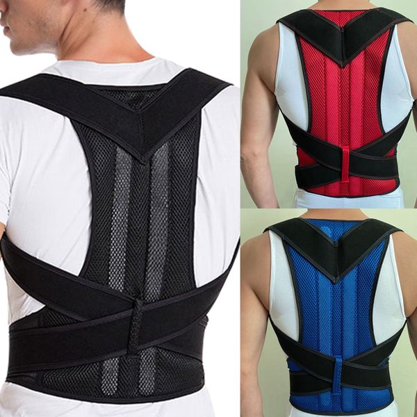 men women back correction belts humpback correction, Black;white
