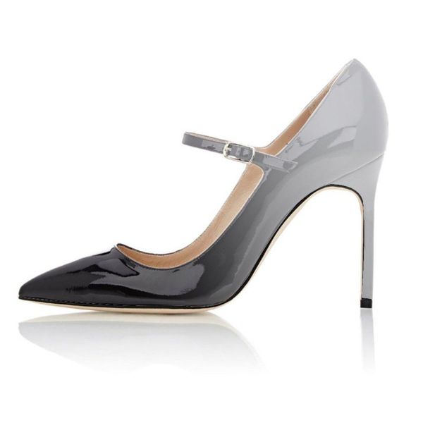 2021 the new women's high heels to mary jane's muticolor ankle closing shoes 9gou, Black
2021 the new women's high heels to mary jane's muticolor ankle closing shoes 9gou, Black